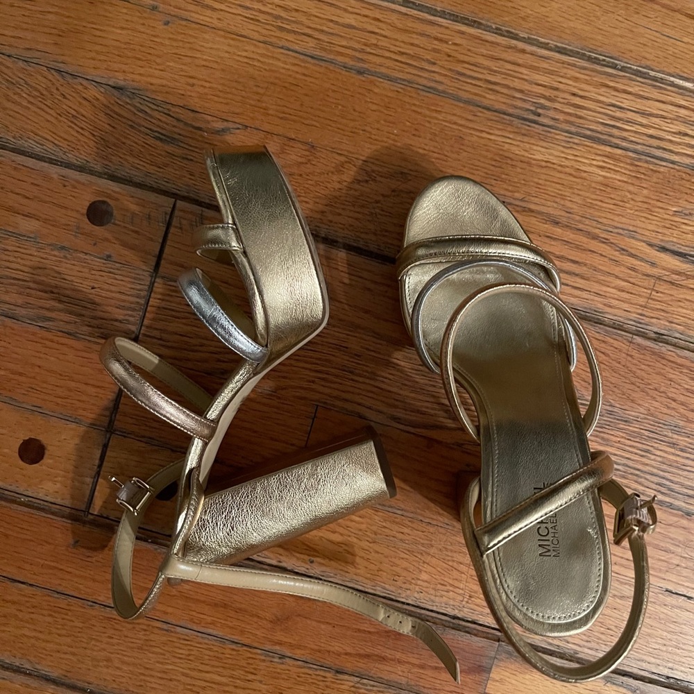 Gold and Silver Michael Kors Platforms